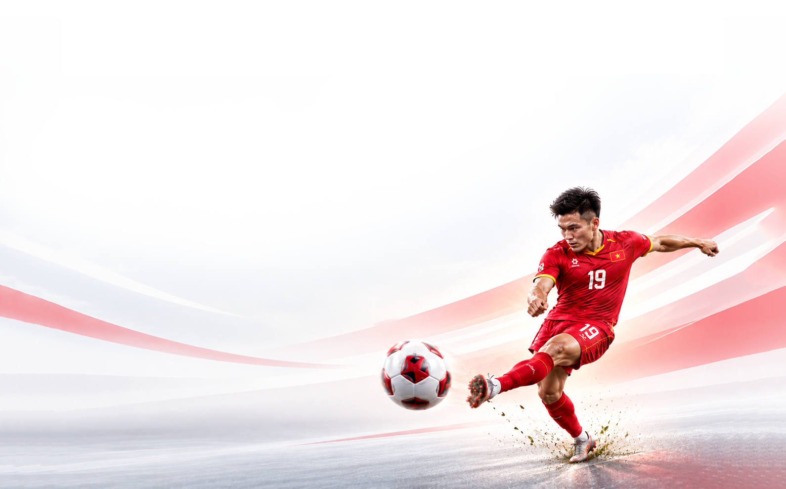 Nguyen Quang Hai kicking ball
